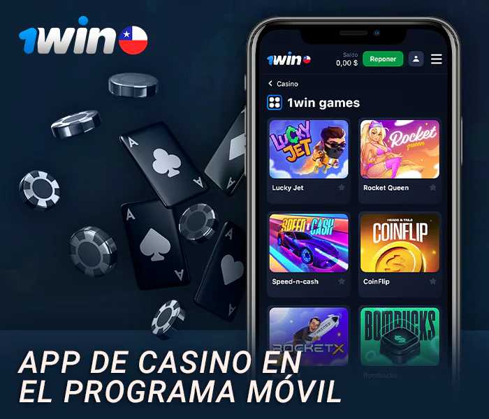 Juegue al casino en línea en la aplicación 1Win